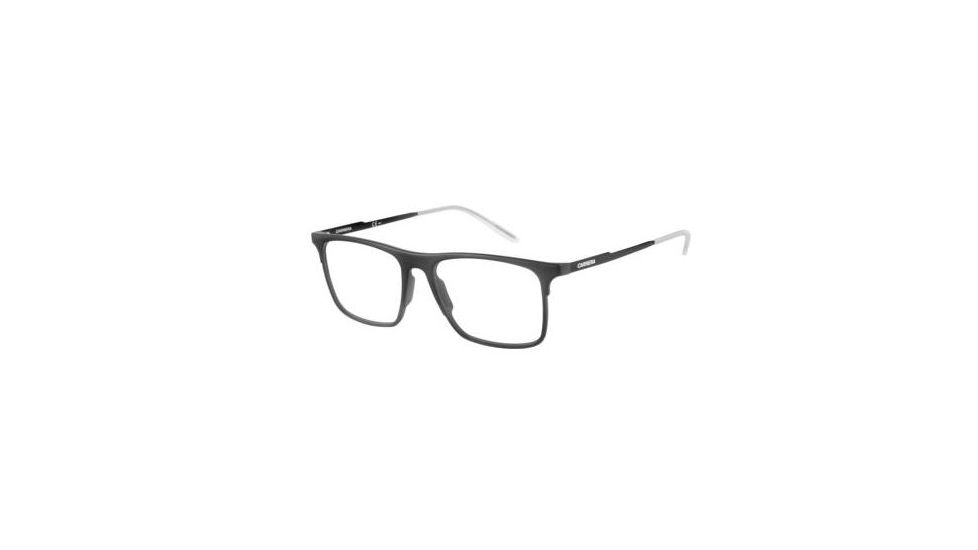Carrera 6667 Single Vision Prescription Eyeglasses CA6667-0GTN-5317 - Matte Black-Shiny Black Frame, Lens Diameter 53mm, Distance Between Lenses 17mm