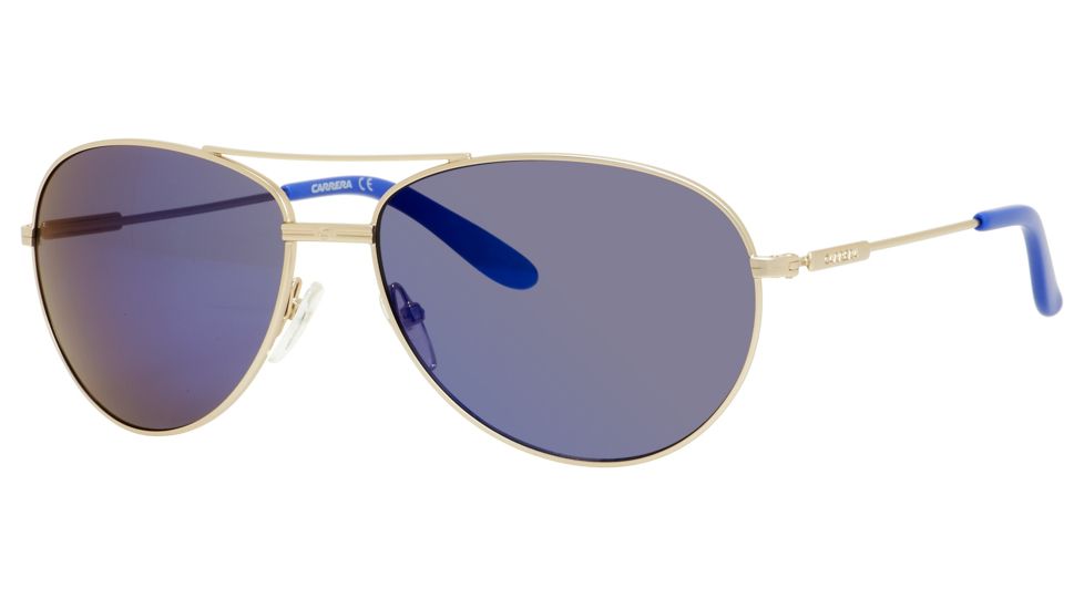 Carrera 69/S Single Vision Prescription Sunglasses CA69S-0AOZ-XT-6015 - Lens Diameter 60 mm, Frame Color Semi Matte Gold