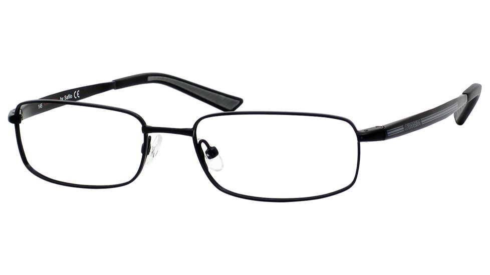 Carrera 7536 Progressive Prescription Eyeglasses CA7536-091T-5217 - Black Semi Shiny Frame, Lens Diameter 52mm, Distance Between Lenses 17mm