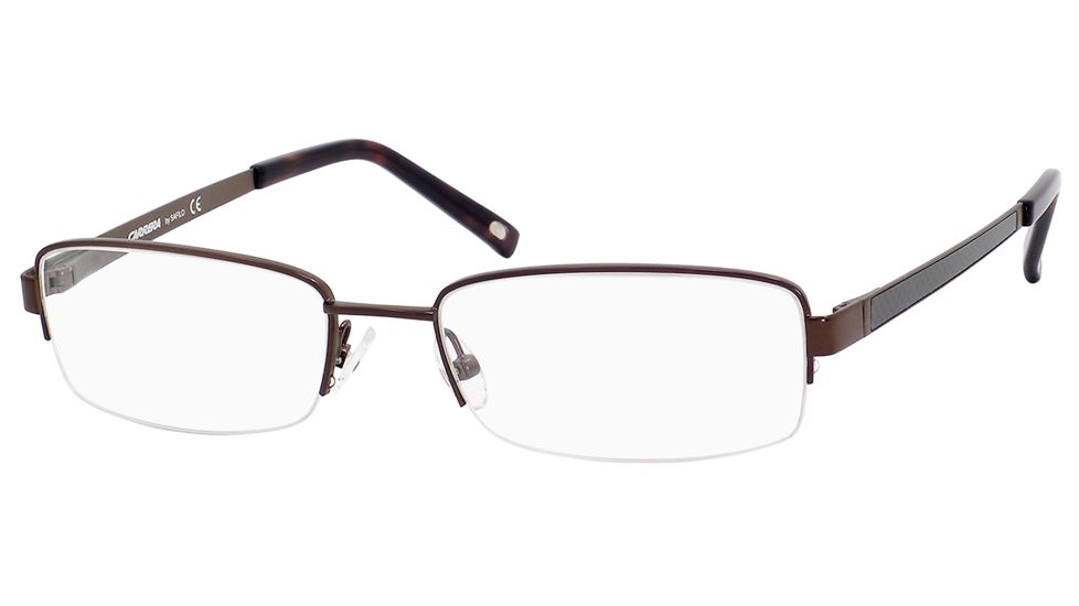 Carrera 7540 Eyeglass Frames CA7540-01J0-5218 - Opaque Brown Frame, Lens Diameter 52mm, Distance Between Lenses 18mm
