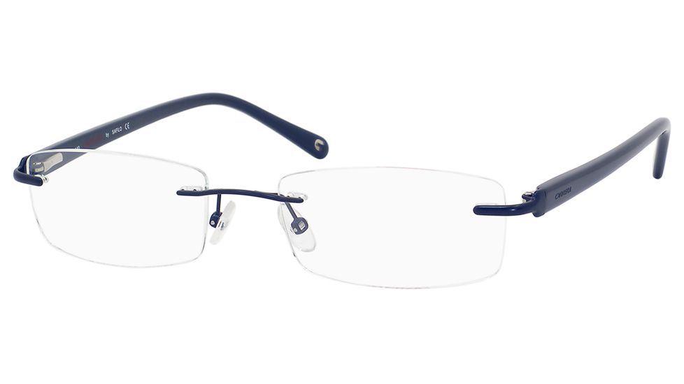 Carrera 7543 Bifocal Prescription Eyeglasses CA7543-0FK5-5218 - Matte Blue Frame, Lens Diameter 52mm, Distance Between Lenses 18mm