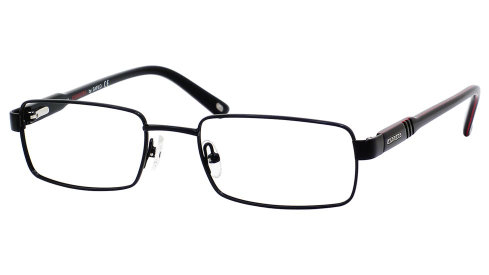 Carrera 7572 Eyeglass Frames CA7572-0003-5219 - Semi Matte Black Frame, Lens Diameter 52mm, Distance Between Lenses 19mm