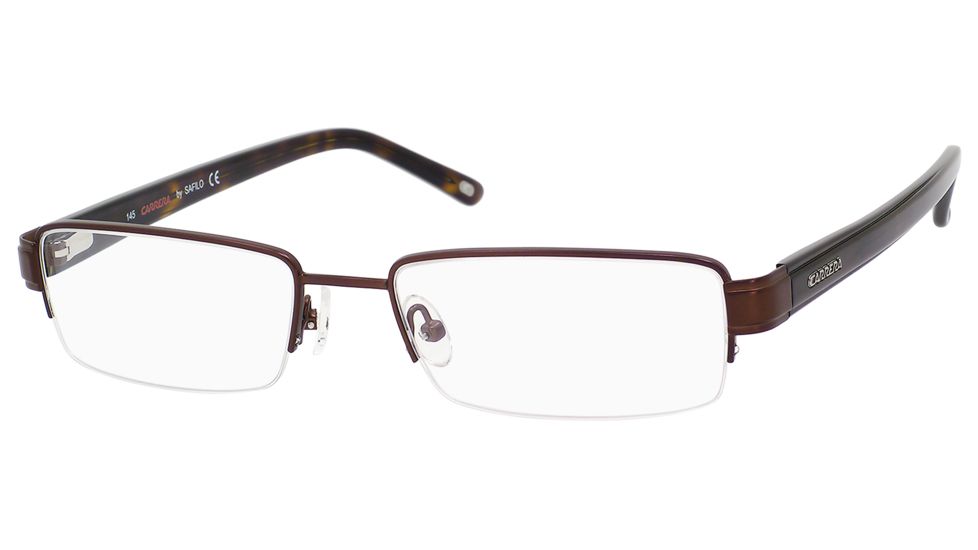 Carrera 7585 Eyeglass Frames CA7585-01P5-5218 - Brown Frame, Lens Diameter 52mm, Distance Between Lenses 18mm