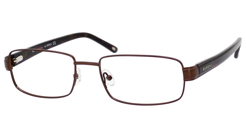 Carrera 7586 Eyeglass Frames CA7586-01P5-5418 - Matte Brown Frame, Lens Diameter 54mm, Distance Between Lenses 18mm