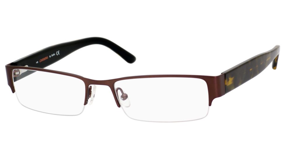 Carrera 7594 Progressive Prescription Eyeglasses CA7594-0JBQ-5218 - Matte Dark Brown Frame, Lens Diameter 52mm, Distance Between Lenses 18mm
