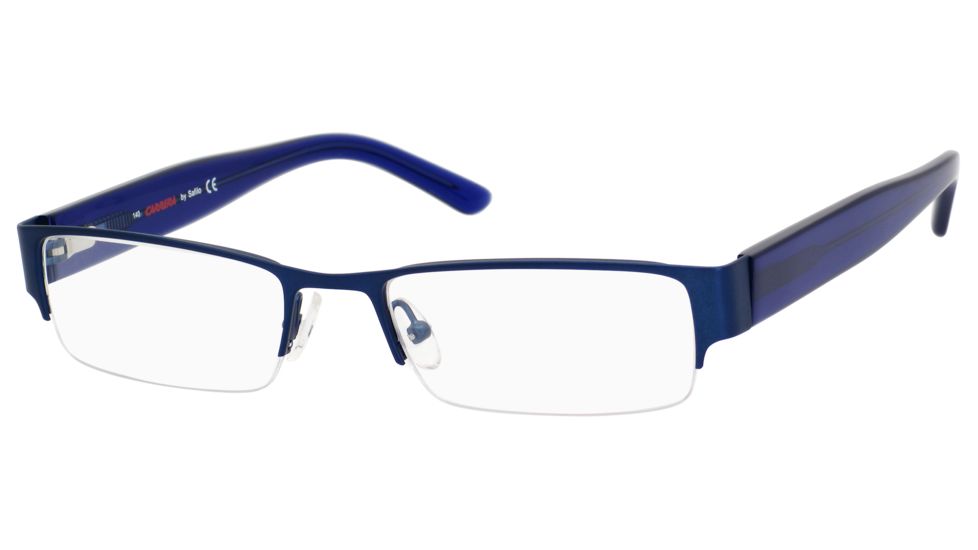 Carrera 7594 Progressive Prescription Eyeglasses CA7594-0JCC-5218 - Matte Dark Blue Frame, Lens Diameter 52mm, Distance Between Lenses 18mm