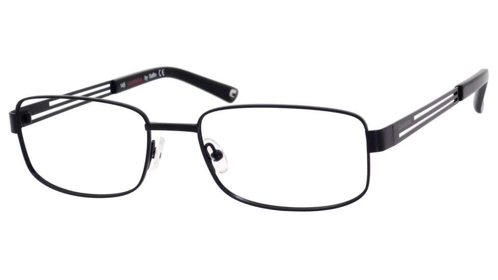 Carrera 7597 Single Vision Prescription Eyeglasses CA7597-091T-5318 - Black Semi Shiny Frame, Lens Diameter 53mm, Distance Between Lenses 18mm