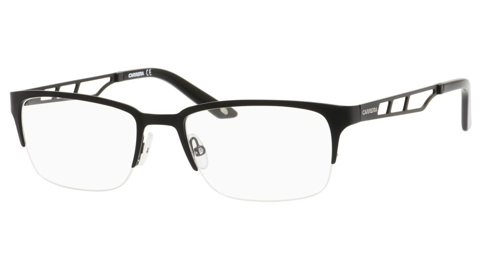 Carrera 7601 Progressive Prescription Eyeglasses CA7601-0003-5218 - Matte Black Frame, Lens Diameter 52mm, Distance Between Lenses 18mm