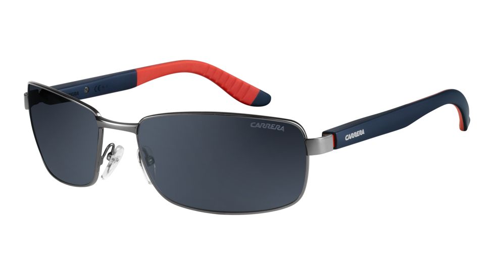 Carrera 8004/S Sunglasses CA8004S-00RR-TD-6218 - Dark Ruthenium Frame, Gray Polarized Lenses, Lens Diameter 62mm, Distance Between Lenses 18mm
