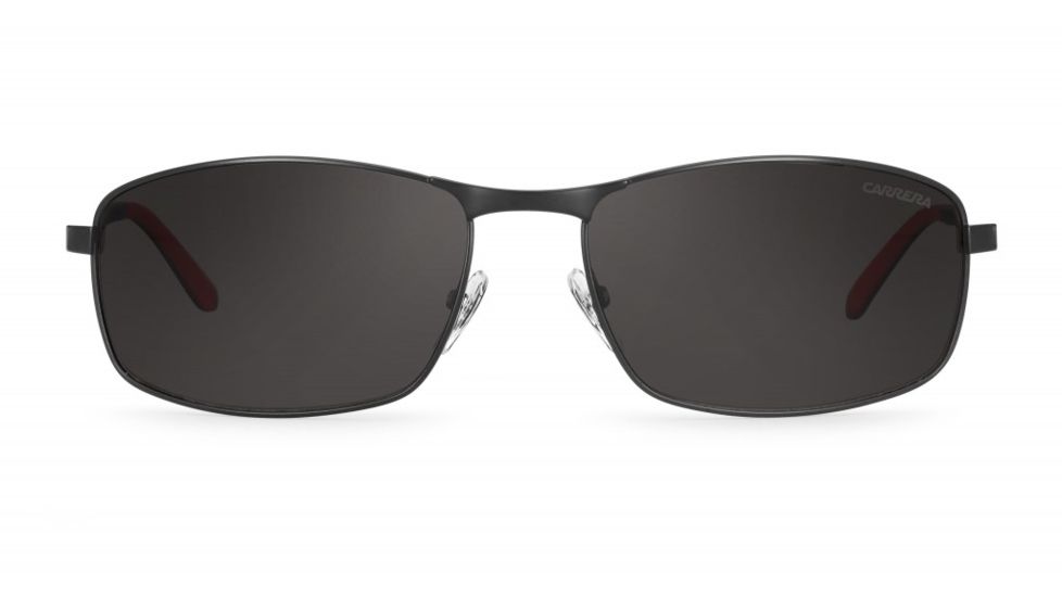 Carrera 8012/S Sunglasses CA8012S-0003-M9-6017 - Matte Black Frame, Gray Polarized Lenses, Lens Diameter 60mm, Distance Between Lenses 17mm