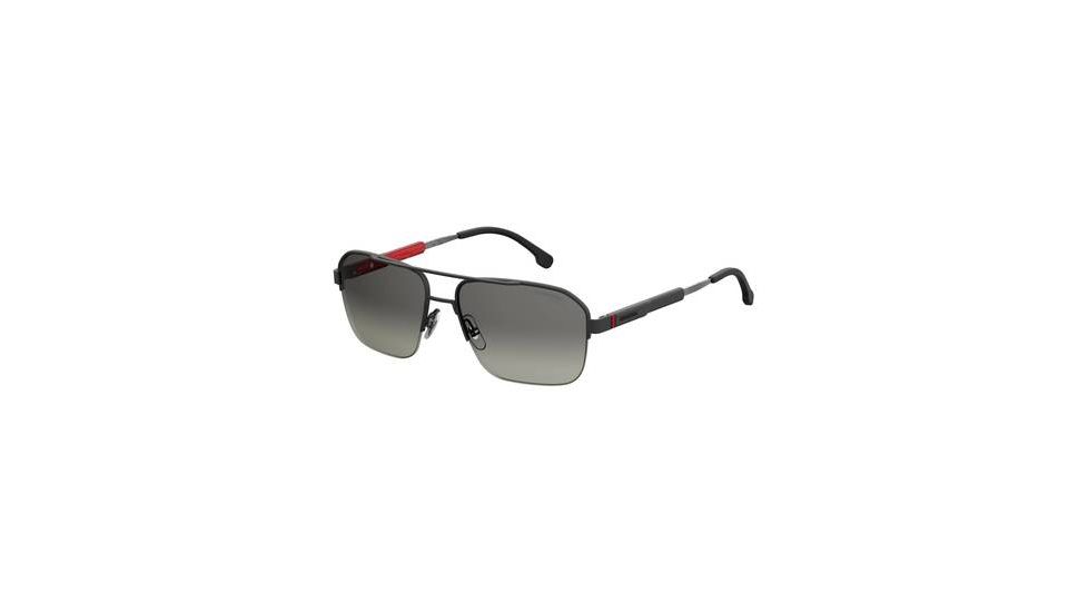 Carrera 8028/S Sunglasses CA8028S-0SUB-WJ-5917 - Black Matte Black Frame, Gray Sf Pz Lenses, Lens Diameter 59mm, Distance Between Lenses 17mm