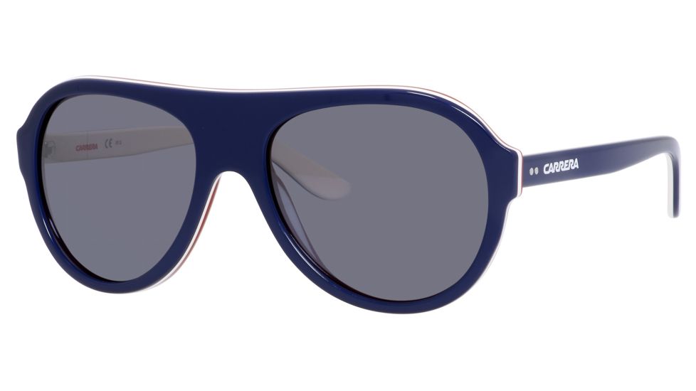 Carrera 84/S Bifocal Prescription Sunglasses CA84S-08W3-W7-5819 - Frame Color Blue L Ivory Red, Lens Diameter 58 mm