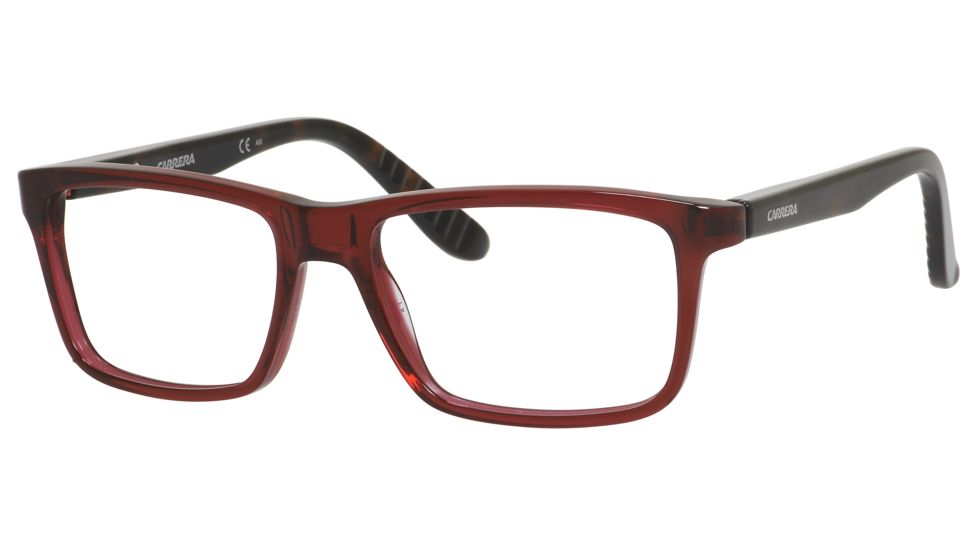 Carrera 8801 Bifocal Prescription Eyeglasses CA8801-00UC-5317 - Red Havana Frame, Lens Diameter 53mm, Distance Between Lenses 17mm