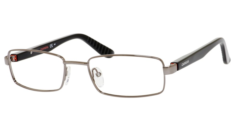 Carrera 8803 Eyeglass Frames CA8803-00RK-5519 - Dark Ruthenium / Smoke Frame, Lens Diameter 55mm, Distance Between Lenses 19mm