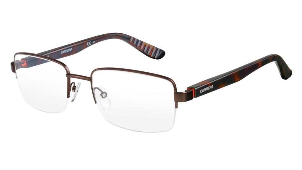 Carrera 8808 Eyeglass Frames CA8808-00RH-5420 - Matte Brown Havana Frame, Lens Diameter 54mm, Distance Between Lenses 20mm