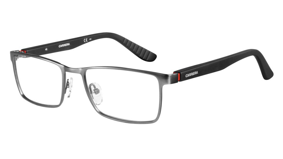 Carrera 8809 Single Vision Prescription Eyeglasses CA8809-00RF-5619 - Dark Ruthenium / Matte Black Frame, Distance Between Lenses 19mm