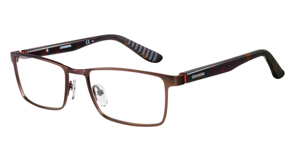 Carrera 8809 Single Vision Prescription Eyeglasses CA8809-00RH-5418 - Matte Brown / Havana Frame, Lens Diameter 54mm, Distance Between Lenses 18mm