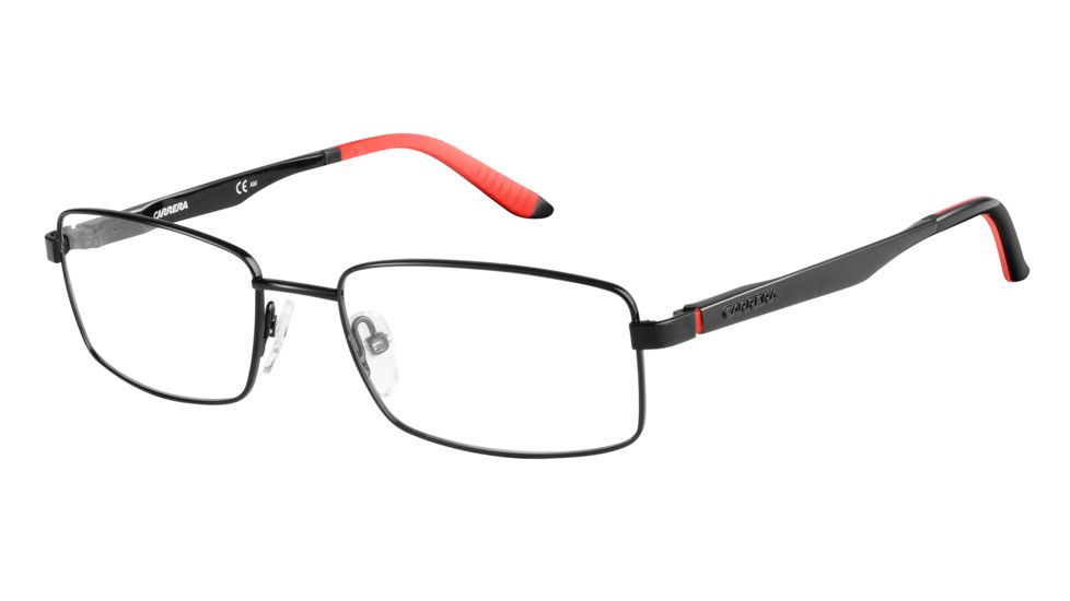 Carrera 8812 Single Vision Prescription Eyeglasses CA8812-0006-5518 - Shiny Black Frame, Lens Diameter 55mm, Distance Between Lenses 18mm