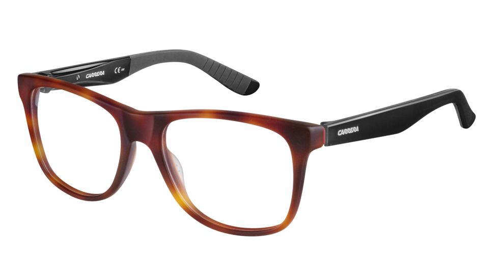 Carrera 8814 Progressive Prescription Eyeglasses CA8814-06VL-5318 - Havana Matte Black Frame, Lens Diameter 53mm, Distance Between Lenses 18mm
