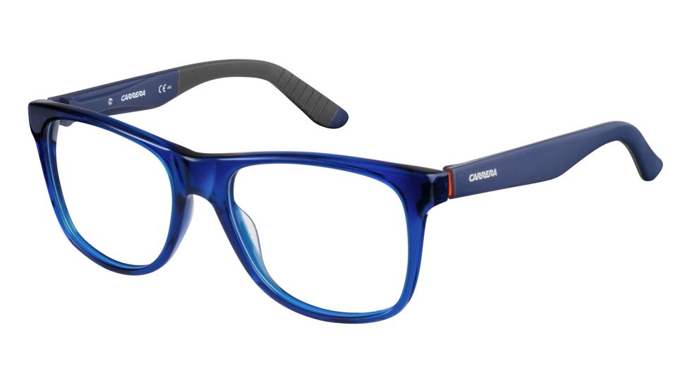 Carrera 8814 Progressive Prescription Eyeglasses CA8814-0A1K-5318 - Transparent Blue Frame, Lens Diameter 53mm, Distance Between Lenses 18mm