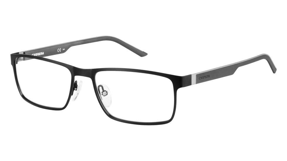 Carrera 8815 Single Vision Prescription Eyeglasses CA8815-0PMY-5517 - Matte Black Gray Frame, Lens Diameter 55mm, Distance Between Lenses 17mm