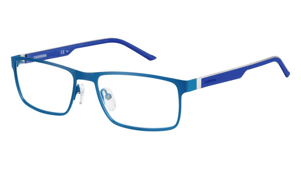 Carrera 8815 Single Vision Prescription Eyeglasses CA8815-0PN5-5517 - Matte Ptrlblue Frame, Lens Diameter 55mm, Distance Between Lenses 17mm