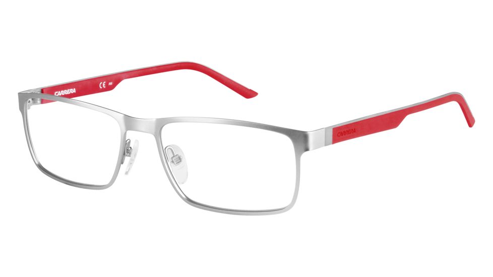 Carrera 8815 Single Vision Prescription Eyeglasses CA8815-0PMZ-5517 - Matte Rut Red Frame, Lens Diameter 55mm, Distance Between Lenses 17mm