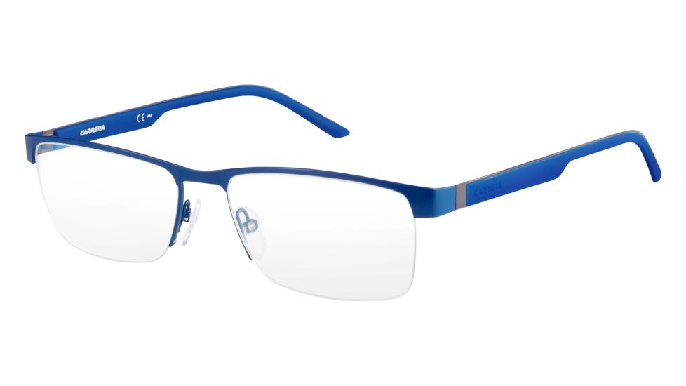 Carrera 8817 Eyeglass Frames CA8817-0PNG-5617 - Matte Blue Frame, Lens Diameter 56mm, Distance Between Lenses 17mm