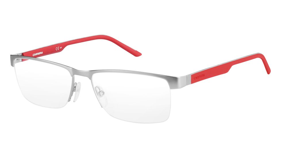 Carrera 8817 Eyeglass Frames CA8817-0PMZ-5617 - Matte Rut Red Frame, Lens Diameter 56mm, Distance Between Lenses 17mm