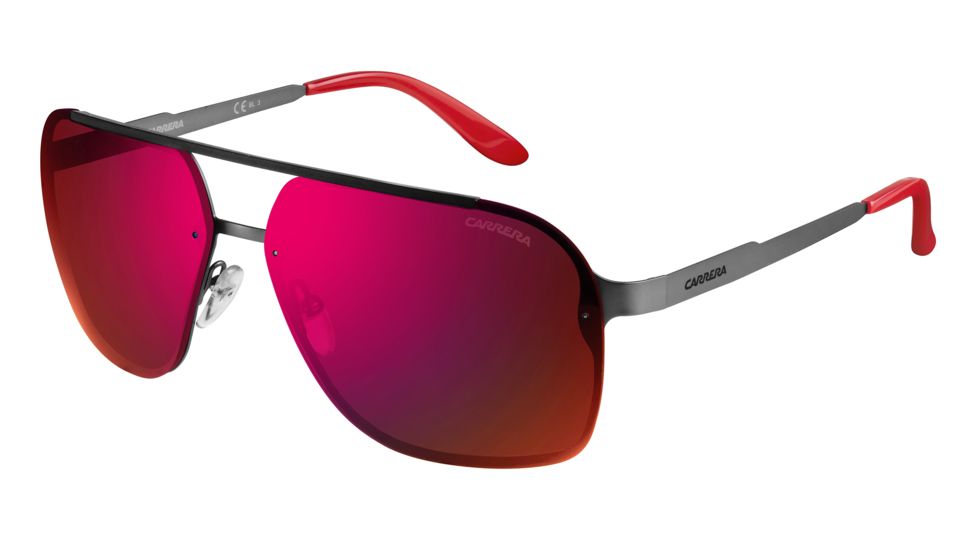 Carrera 91/S Bifocal Prescription Sunglasses CA91S-0R80-CP-6413 - Frame Color Dark Ruthenium, Lens Diameter 64 mm