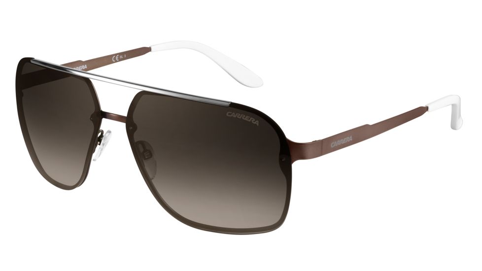 Carrera 91/S Bifocal Prescription Sunglasses CA91S-0J8P-HA-6413 - Frame Color Semi Matte Brown, Lens Diameter 64 mm
