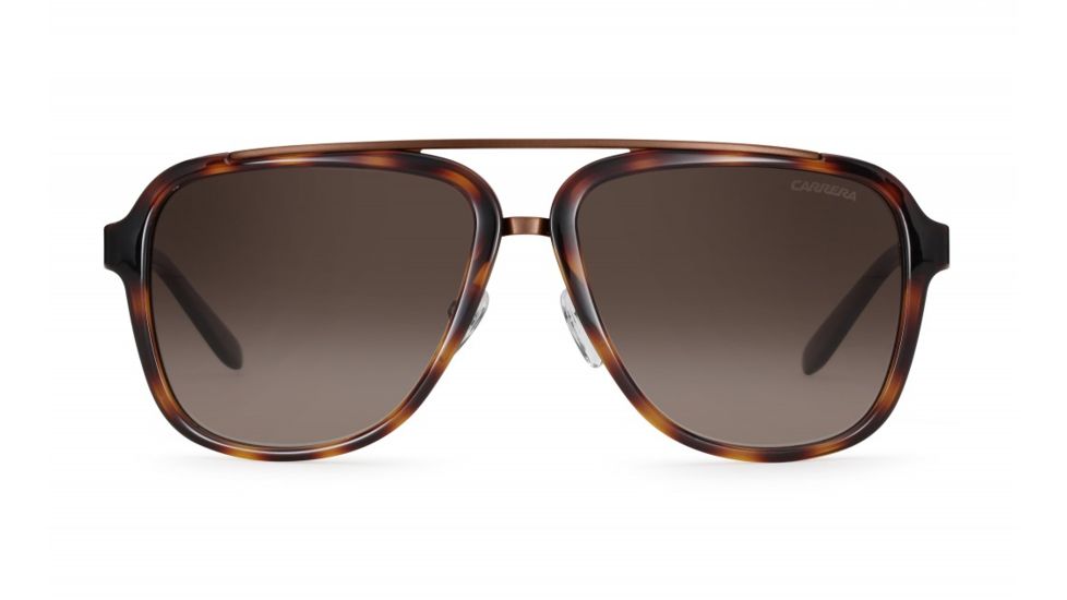 Carrera 97/S Sunglasses CA97S-098F-HA-5716 - Havana Brown Frame, Brown Gradient Lenses, Distance Between Lenses 16mm