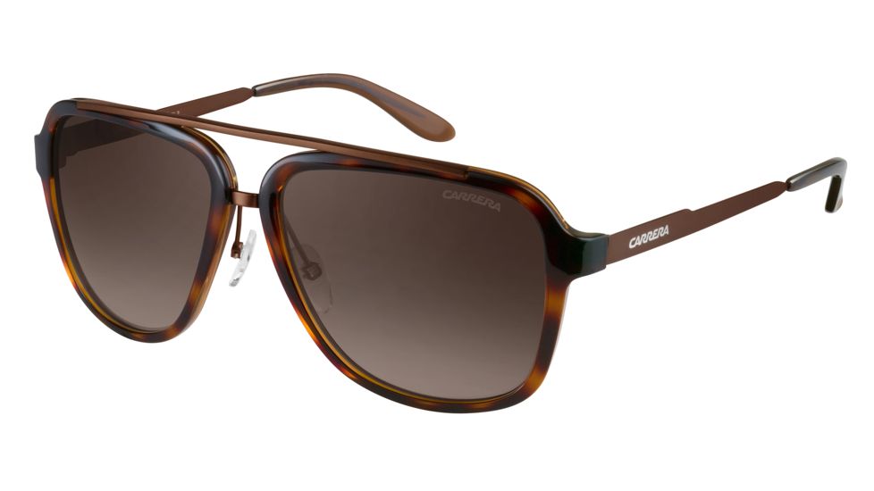 Carrera 97/S Sunglasses CA97S-098F-HA-5716 - Havana Brown Frame, Brown Gradient Lenses, Distance Between Lenses 16mm