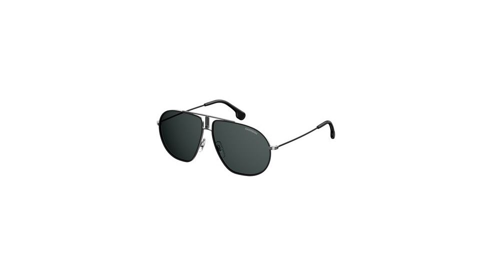 Carrera Bound/S Sunglasses BOUNDS-0TI7-IR-6213 - Ruthenium Black Matte Black Frame, Gray Blue Lenses, Lens Diameter 62mm, Distance Between Lenses 13mm
