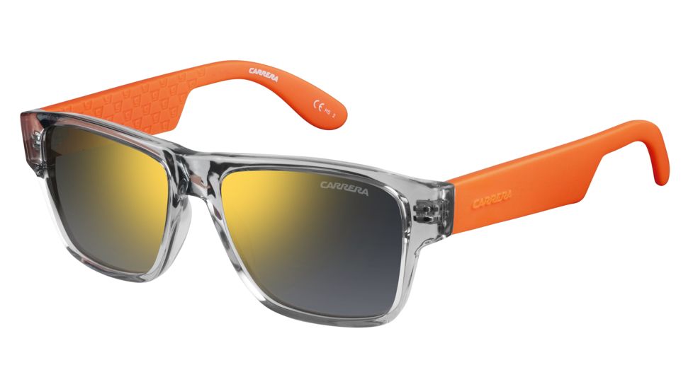Carrera Carrerino 15/S Single Vision Prescription Sunglasses CARRE15S-0KVU-MV-4815 - Frame Color Crystal Orange, Lens Diameter 48 mm