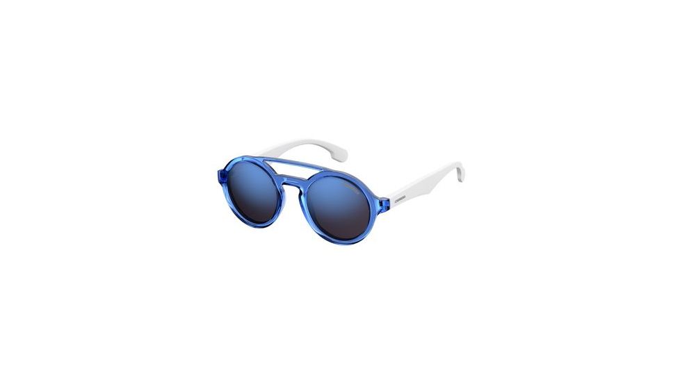 Carrera Carrerino 19/S Sunglasses CARRE19S-0WWK-XT-4421 - White Blue Marble Frame, Blue Sky Miror Lenses, Lens Diameter 44mm, Distance Between Lenses 21mm