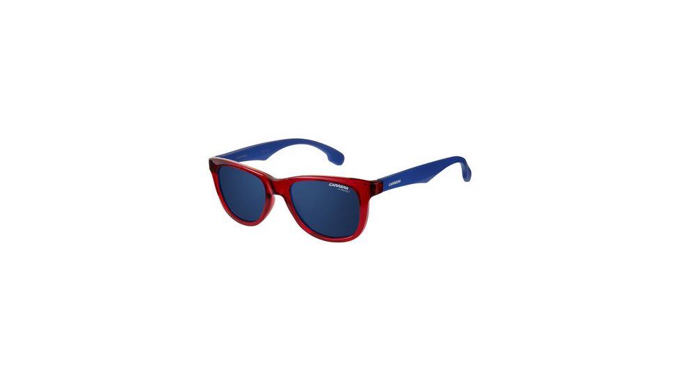 Carrera Carrerino 20/S Progressive Prescription Sunglasses CARRE20S-0WIR-KU-4617 - Lens Diameter 46 mm, Frame Color Matte Blue/Red