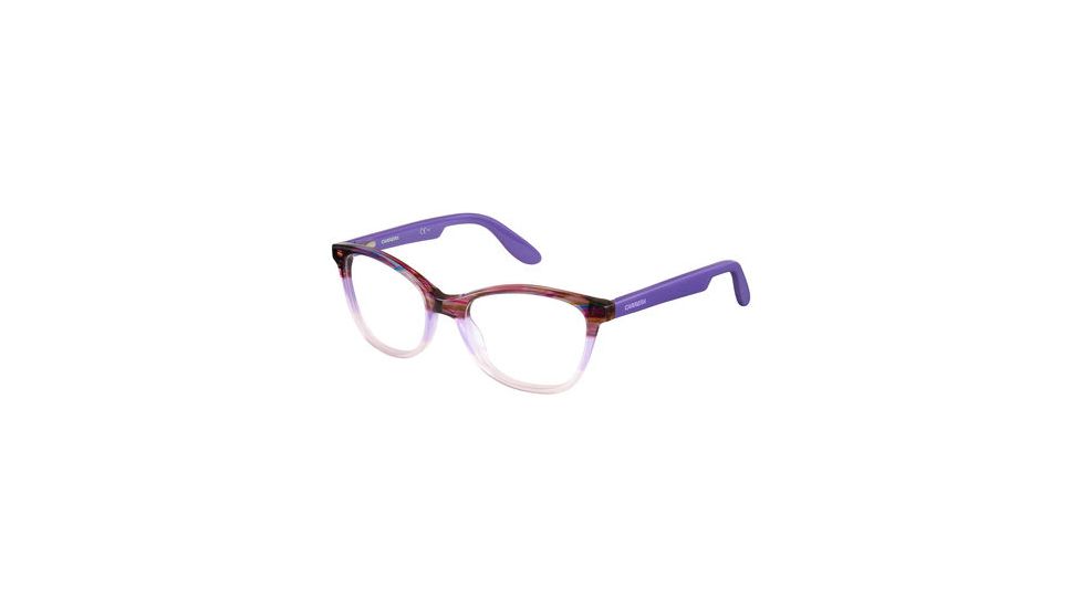 Carrera Carrerino 50 Eyeglass Frames CARRE50-0WBN-4717 - Violet Striped Frame, Lens Diameter 47mm, Distance Between Lenses 17mm