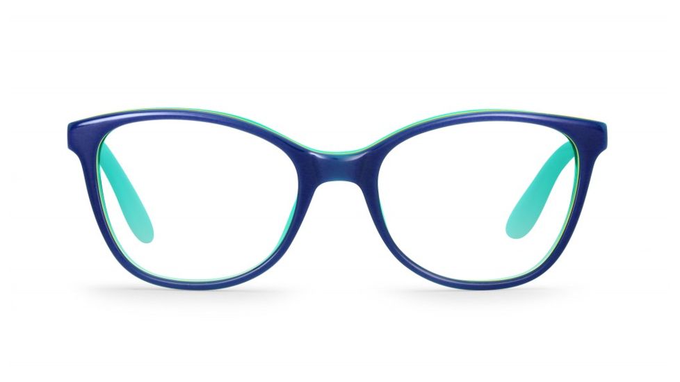 Carrera Carrerino 50 Eyeglass Frames CARRE50-0HMJ-4717 - Blue/Lime Green Frame, Lens Diameter 47mm, Distance Between Lenses 17mm