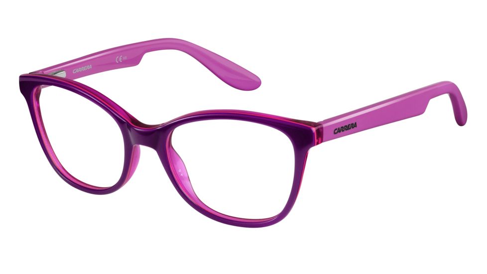 Carrera Carrerino 50 Eyeglass Frames CARRE50-0HMM-4917 - Violet Cherry Pink Frame, Lens Diameter 49mm, Distance Between Lenses 17mm