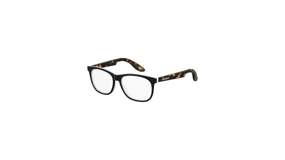 Carrera Carrerino 51 Eyeglass Frames CARRE51-080S-4715 - Black/White Frame, Lens Diameter 47mm, Distance Between Lenses 15mm