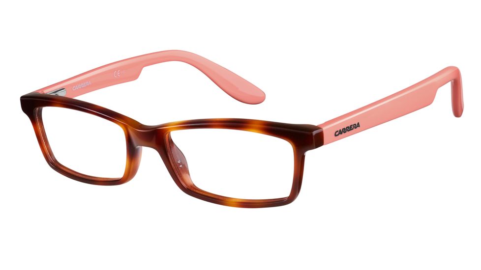 Carrera Carrerino 52 Eyeglass Frames CARRE52-0HMV-4716 - Havana Peach Frame, Lens Diameter 47mm, Distance Between Lenses 16mm