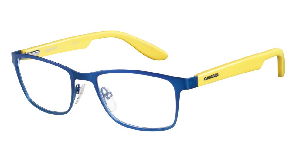 Carrera Carrerino 53 Eyeglass Frames CARRE53-0HNN-4917 - Blue Yellow Frame, Lens Diameter 49mm, Distance Between Lenses 17mm
