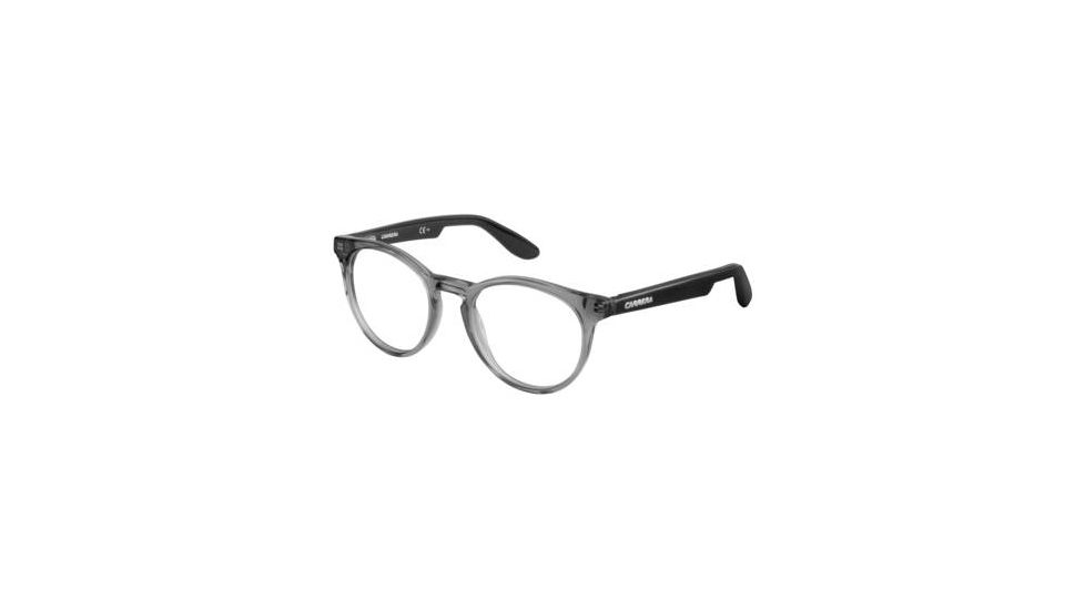 Carrera Carrerino 58 Progressive Prescription Eyeglasses CARRE58-0DTH-4518 - Transparent Gray Black Frame, Lens Diameter 45mm, Distance Between Lenses 18mm