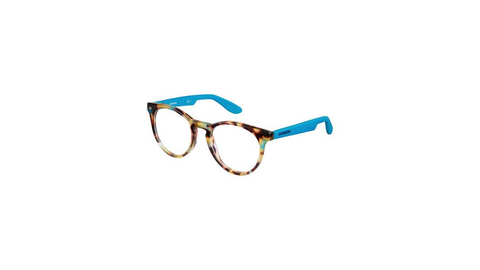 Carrera Carrerino 58 Progressive Prescription Eyeglasses CARRE58-0W9G-4518 - Havana Turquoise Frame, Lens Diameter 45mm, Distance Between Lenses 18mm