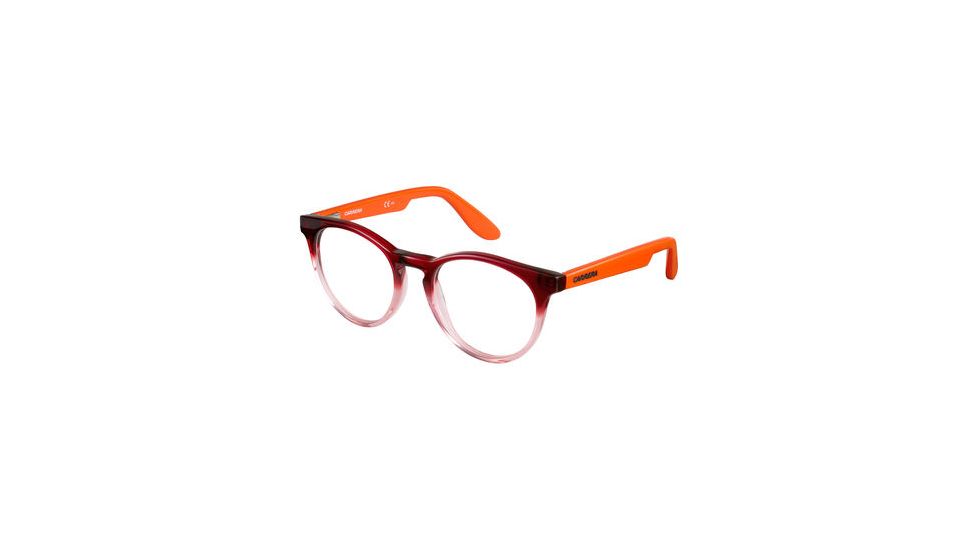 Carrera Carrerino 58 Progressive Prescription Eyeglasses CARRE58-0W9H-4518 - Red/Orange Frame, Lens Diameter 45mm, Distance Between Lenses 18mm