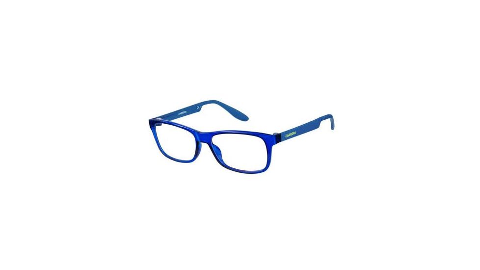Carrera Carrerino 61 Single Vision Prescription Eyeglasses CARRE61-0SYT-4915 - Blue Frame, Lens Diameter 49mm, Distance Between Lenses 15mm