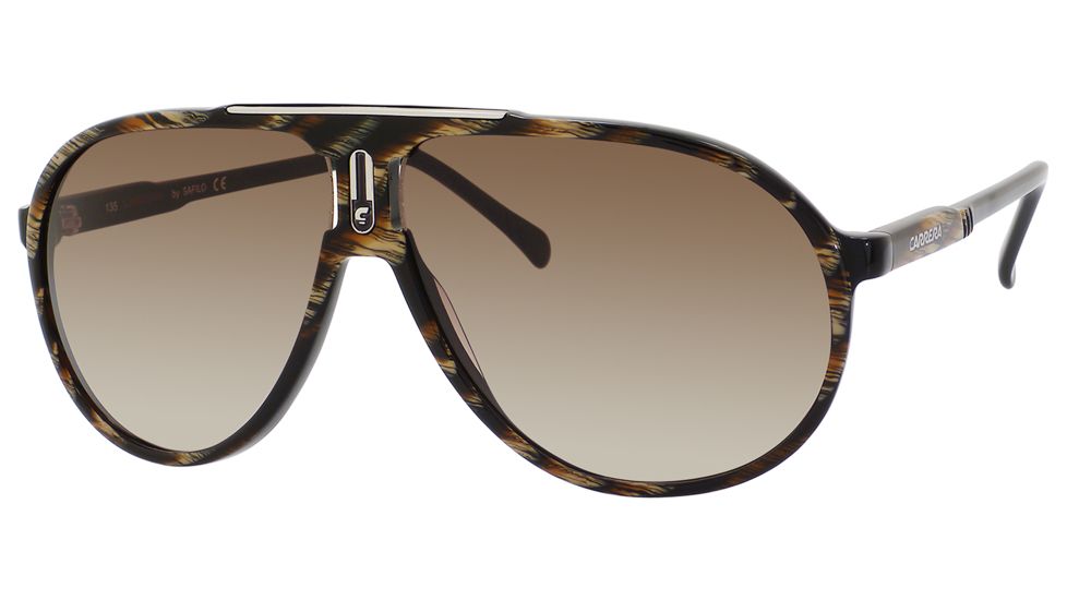Carrera Champion/AC/S Bifocal Prescription Sunglasses CHAMPACS-07J4-JD-6211 - Lens Diameter 62 mm, Frame Color Horn Brown Black