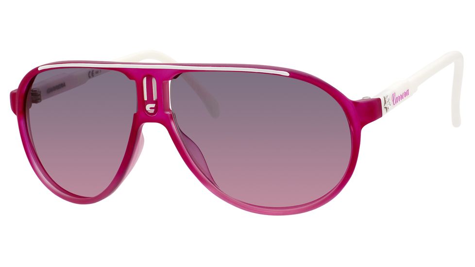 Carrera Champion/SML/ST Sunglasses CHAMPSMLST-084Q-FF-5711 - Fuchsia Cia Shaded Frame, Gray Fuschia Lenses, Lens Diameter 57mm, Distance Between Lenses 11mm