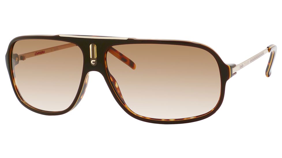 Carrera Cool/S Single Vision Prescription Sunglasses COOLS-0CSV-ID-6512 - Lens Diameter 65 mm, Frame Color Brown Havana / Gold